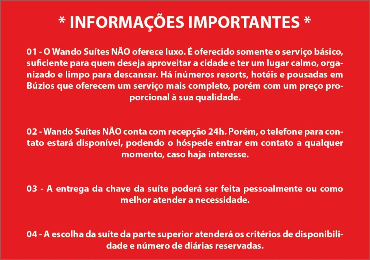 Wando Suites Búzios Kültér fotó